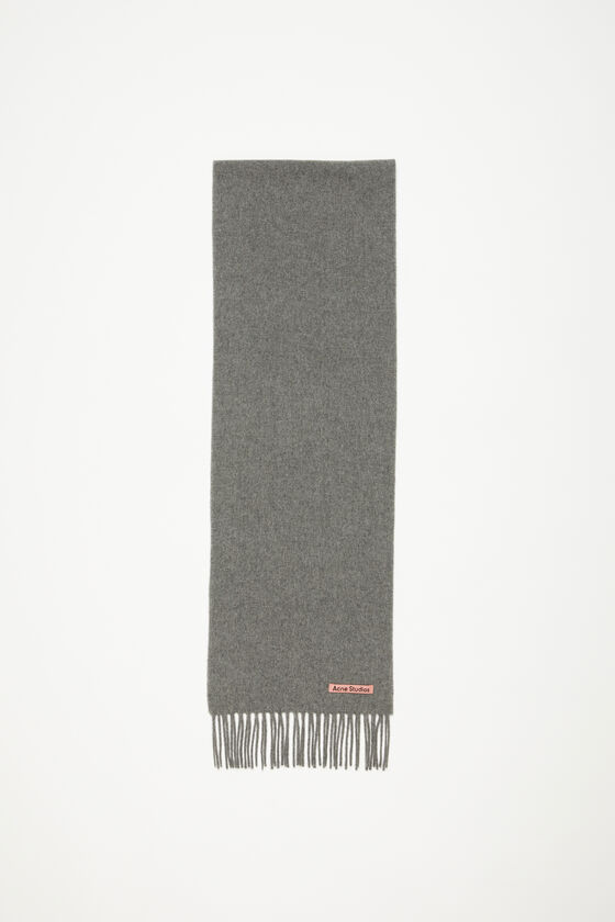 (image for) Domineering Fringe wool scarf - skinny